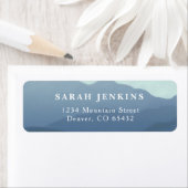 Rücksendeadressen-Aufkleber der Bergkette (Insitu)