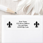 Rücksendeadressen-Aufkleber der Black Lilie (Insitu)