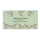 Rücksendeadressen-Aufkleber der Blüte Rustikal Bot (Vorne)