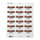 Rücksendeadressen-Aufkleber der Festspiele Adressaufkleber (Vorne)