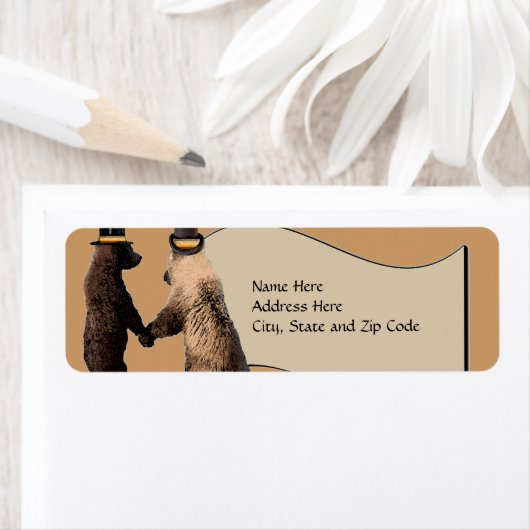 Rücksendeadressen-Aufkleber der Hochzeit oder Zere (Insitu)