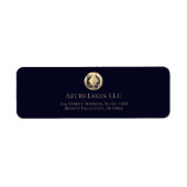 Rücksendeadressen-Aufkleber der Kanzlei (Vorne)