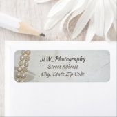 Rücksendeadressen-Aufkleber der klassischen Perlen (Insitu)