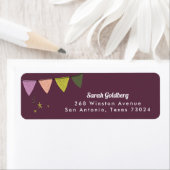 Rücksendeadressen-Aufkleber der lila Magie (Insitu)