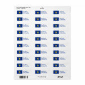 Rücksendeadressen-Aufkleber der Montana-Flagge (Vorne)