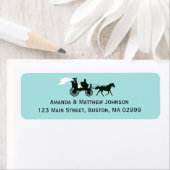 Rücksendeadressen-Aufkleber der Pferde und der Bef (Insitu)