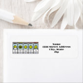 Rücksendeadressen-Aufkleber der Wettervorhersage (Insitu)