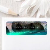 Rücksendeadressen-Aufkleber des Blauen Ozeans (Insitu)