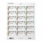 Rücksendeadressen-Aufkleber des Blumenbilders Adressaufkleber (Vorne)