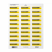 RÜCKSENDEADRESSEN-AUFKLEBER :: einfache minimale K (Vorne)