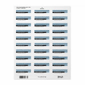 RÜCKSENDEADRESSEN-AUFKLEBER :: einfache minimale K (Vorne)