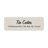 Rücksendeadressen-Aufkleber - Einladung zur Hochze (Vorne)