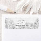 Rücksendeadressen-Aufkleber für antike Rose (Insitu)