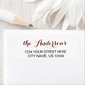 Rücksendeadressen-Aufkleber für benutzerdefinierte (Insitu)