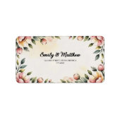 Rücksendeadressen-Aufkleber für den Blumendesigner Adressaufkleber (Vorne)