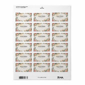 Rücksendeadressen-Aufkleber für den Blumendesigner Adressaufkleber (Vorne)