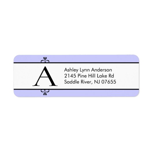 Rücksendeadressen-Aufkleber für den klassischen Bu (Vorne)