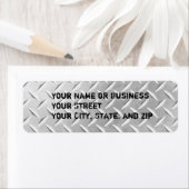 Rücksendeadressen-Aufkleber für die Diamantplatte (Insitu)