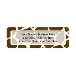 Rücksendeadressen-Aufkleber für die Giraffenausgab