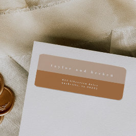 Rücksendeadressen-Aufkleber für Farbblöcke