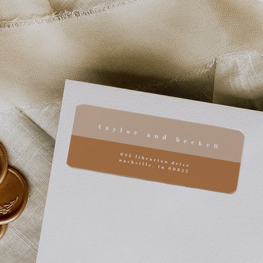 Rücksendeadressen-Aufkleber für Farbblöcke