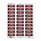 Rücksendeadressen-Aufkleber für Feiertage (Vorne)