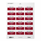 Rücksendeadressen-Aufkleber für Firmenlogo Adressaufkleber (Vorne)