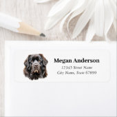 Rücksendeadressen-Aufkleber für Hunde in Neufundla (Insitu)