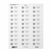 Rücksendeadressen-Aufkleber für kundenspezifische (Vorne)