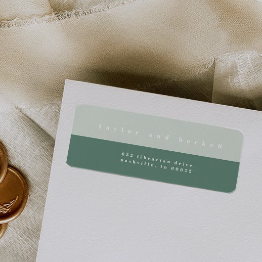 Rücksendeadressen-Aufkleber für Miniaturfarbblöcke