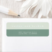 Rücksendeadressen-Aufkleber für Miniaturfarbblöcke (Insitu)