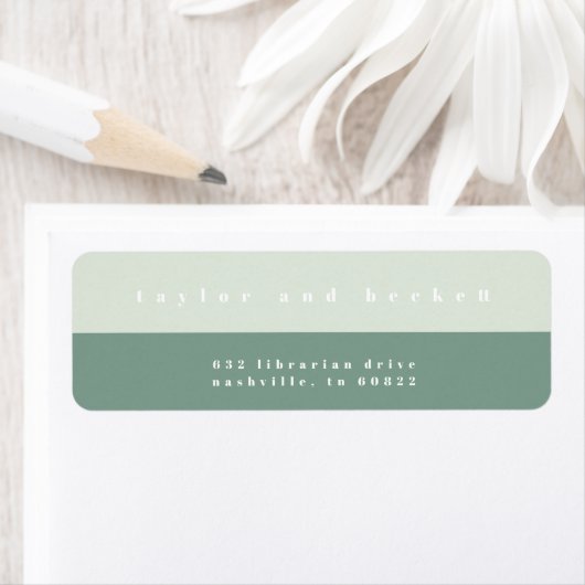 Rücksendeadressen-Aufkleber für Miniaturfarbblöcke (Insitu)