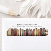 Rücksendeadressen-Aufkleber für niedliche Bücher (Insitu)