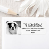 Rücksendeadressen-Aufkleber für niedliche Haustier (Insitu)