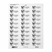 Rücksendeadressen-Aufkleber für niedliche Haustier (Vorne)