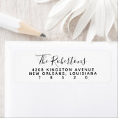 Rücksendeadressen-Aufkleber für Skriptnamen (Insitu)