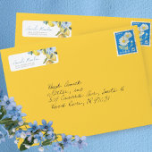 Rücksendeadressen-Aufkleber für Wasserfarben