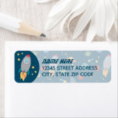 Rücksendeadressen-Aufkleber für Weltraumspass (Insitu)