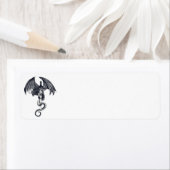 Rücksendeadressen-Aufkleber mit Drachen und Schwer (Insitu)