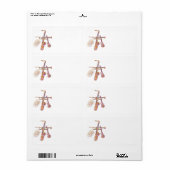 Rücksendeadressen-Aufkleber mit Jazz (Vorne)