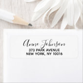 Rücksendeadressen-Aufkleber mit personalisiertem N (Insitu)