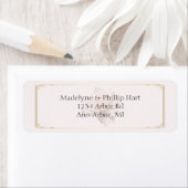 Rücksendeadressen-Aufkleber mit rosa Soft Rose (Insitu)