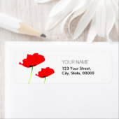 Rücksendeadressen-Aufkleber MOHNBLUME Sammlungs-01 (Insitu)