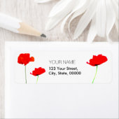 Rücksendeadressen-Aufkleber MOHNBLUME Sammlungs-02 (Insitu)