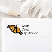 Rücksendeadressen-Aufkleber Monarch Butterfly (män (Insitu)