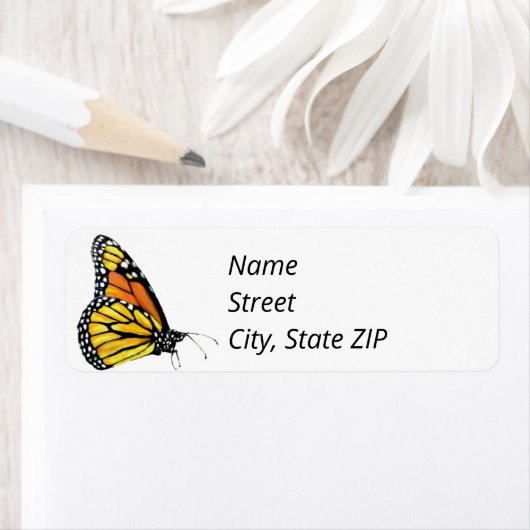 Rücksendeadressen-Aufkleber Monarch Butterfly (sei (Insitu)