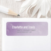 RÜCKSENDEADRESSEN-AUFKLEBER: Ober-Aquarell lila (Insitu)