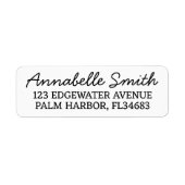 Rücksendeadressen-Aufkleber/Personalisierte Rückse (Vorne)