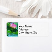 Rücksendeadressen-Aufkleber Pink Abstrakt Lotus (Insitu)