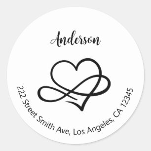 Rücksendeadressen-Aufkleber Runder Aufkleber